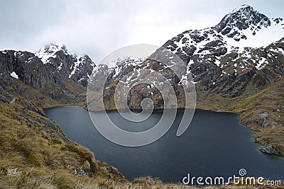 Lake Harris, Routeburn Track, New Zealand Stock Photo