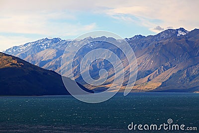 Lake Hawea New Zealand Stock Photo