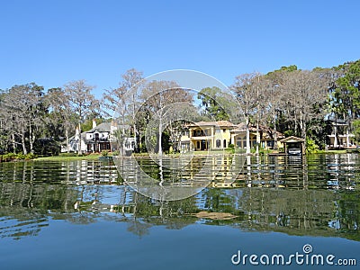 Lake House in Winter Park,FL Stock Photo