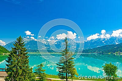 Lake in Italian Alps Stock Photo