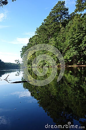 Lake Johnson Park in Raleigh Stock Photo