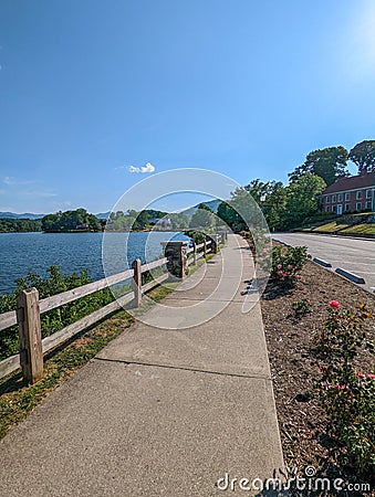 Lake junaluska in north carolina near maggie valley Stock Photo