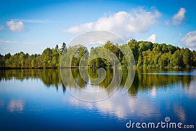 The lake in Karelia Stock Photo