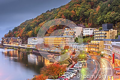 Lake Kawaguchi, Japan Resorts Stock Photo