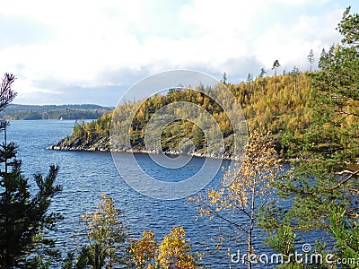 The Lake Ladoga. Stock Photo