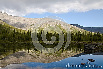 Lake like a mirror Stock Photo