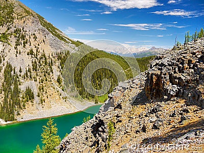 Lake Louise - Hikes, Canadian Rockies Stock Photo