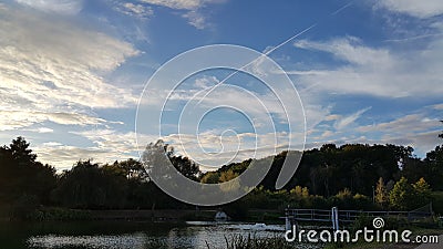 The Lake in Louvain La Neuve Stock Photo