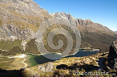 Lake Mackenzie - Routeburn Track Stock Photo