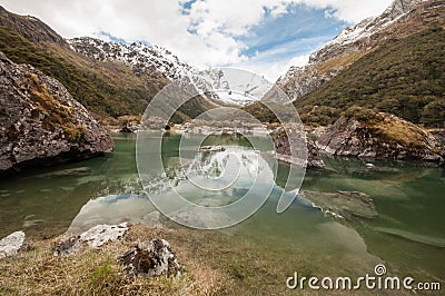 Lake MacKenzie. Routeburn Track, New Zealand Stock Photo