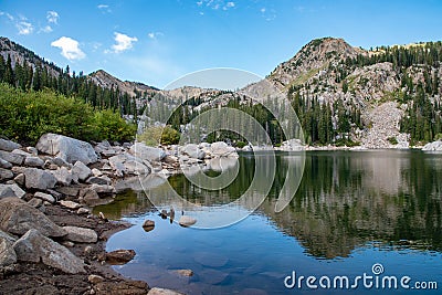 Lake Mary in Salt Lake City Utah Stock Photo
