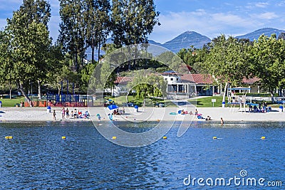 Lake mission viejo Stock Photo