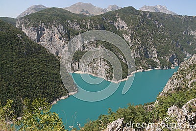 A lake in Montenegro Stock Photo