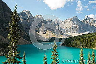 Lake Moraine Canada Stock Photo