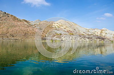 Lake in the mountains Stock Photo