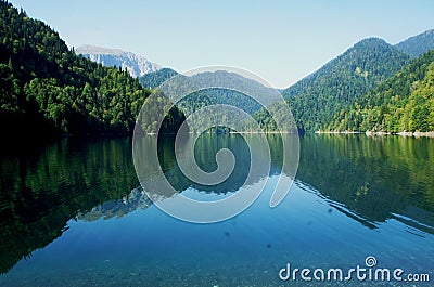 Lake in the mountains Stock Photo
