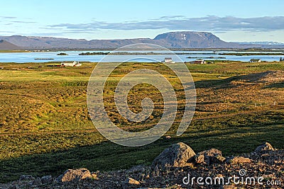 Lake Myvatn, Iceland Stock Photo