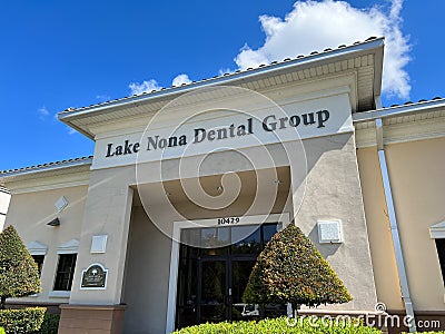 Lake Nona Dental Group offices in Orlando, FL. A typical dental office exterior Editorial Stock Photo