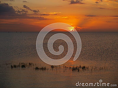 Lake Okeechobee Sunset Stock Photo