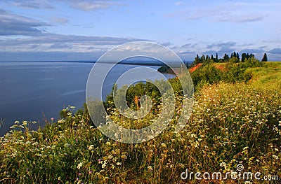 Lake onega, Russia Stock Photo