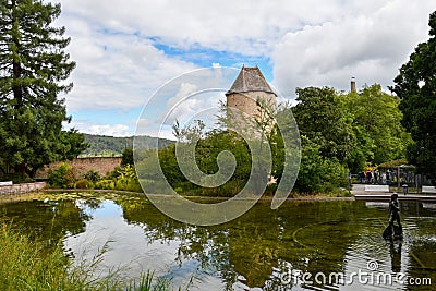 Palace garden in Weinheim, Baden WÃ¼rttemberg Editorial Stock Photo