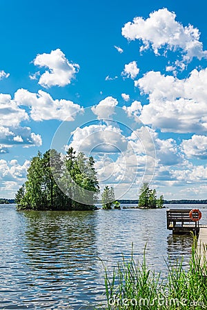 Lake Pyhajarvi in Finland Stock Photo