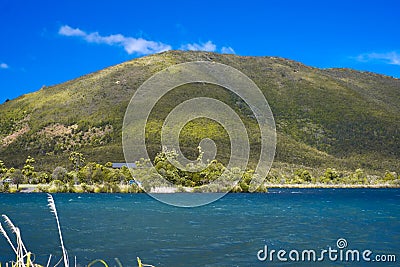 Lake Rotoaira Stock Photo