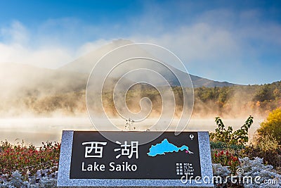 Lake Saiko, Japan Stock Photo