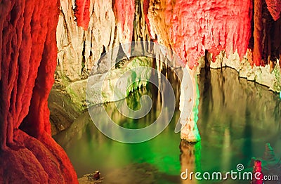 Lake Shasta Caverns Stock Photo