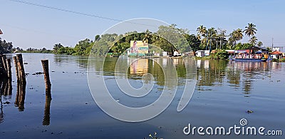 Lake side view Editorial Stock Photo