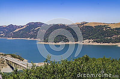 Lake Sonoma Reservoir Stock Photo