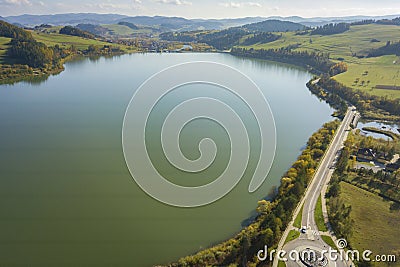 Lake Sromowce in Niedzica Stock Photo