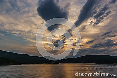 Lake Sunset Stock Photo