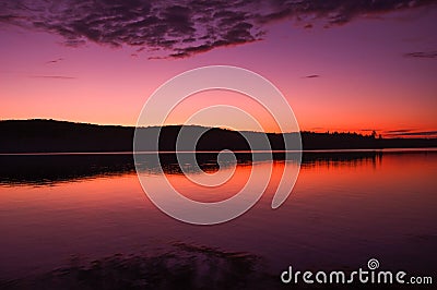 Lake at Sunset Stock Photo