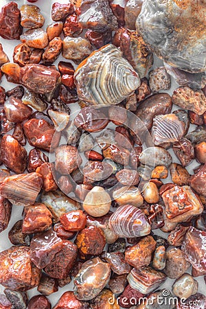 Lake Superior Agates are the State Gem of Minnesota Stock Photo