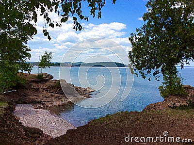 Lake Superior Coastline Stock Photo