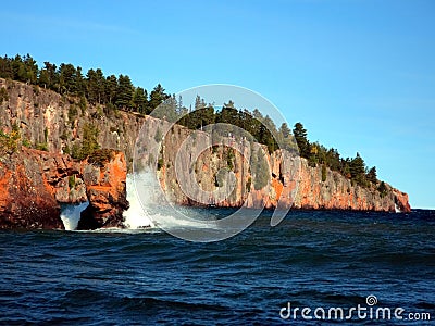 Lake Superior north shore Stock Photo