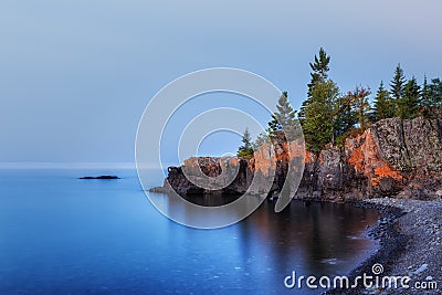 Lake Superior Outcropping Stock Photo