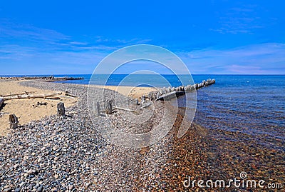 Lake Superior At Whitefish Point Stock Photo