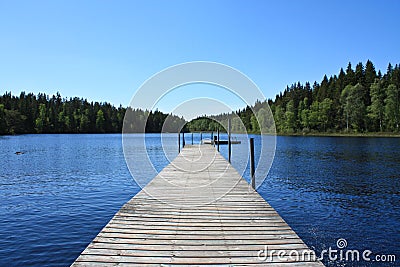 Lake in Sweden Stock Photo