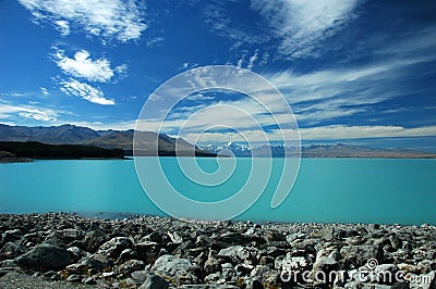 Lake Tekapo, New Zealand Stock Photo