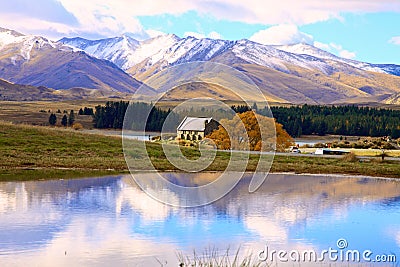 Lake Tekapo,South Island New Zealand. Stock Photo