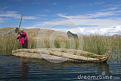 Lake Titicaca in Bolivia Editorial Stock Photo