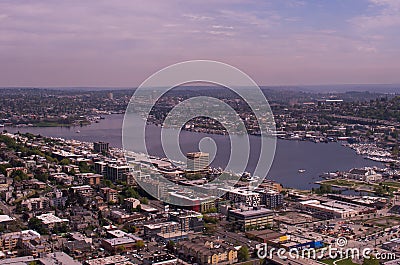 Lake Union in Seattle Editorial Stock Photo