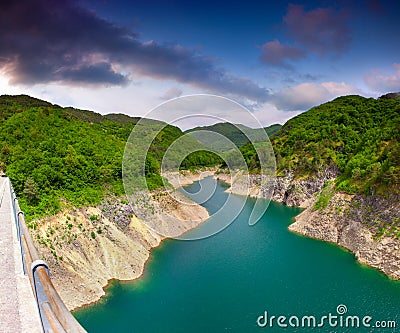 Lake Valvestino Stock Photo