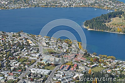 Lake Wakatipu, Queenstown Stock Photo