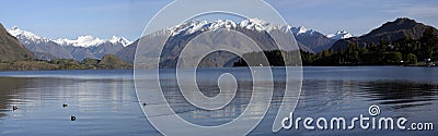 Lake Wanaka Panorama Stock Photo