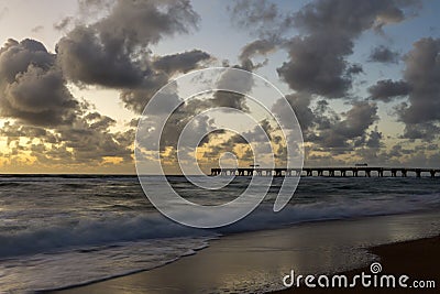 Lake Worth Pier Stock Photo