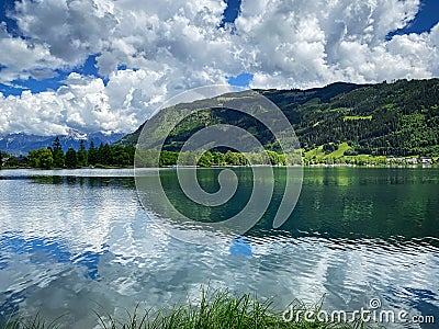 Lake Zell Salzburger Land Stock Photo