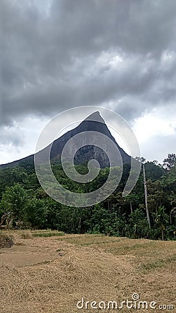 Lakegala Mountain in mee mure village Stock Photo